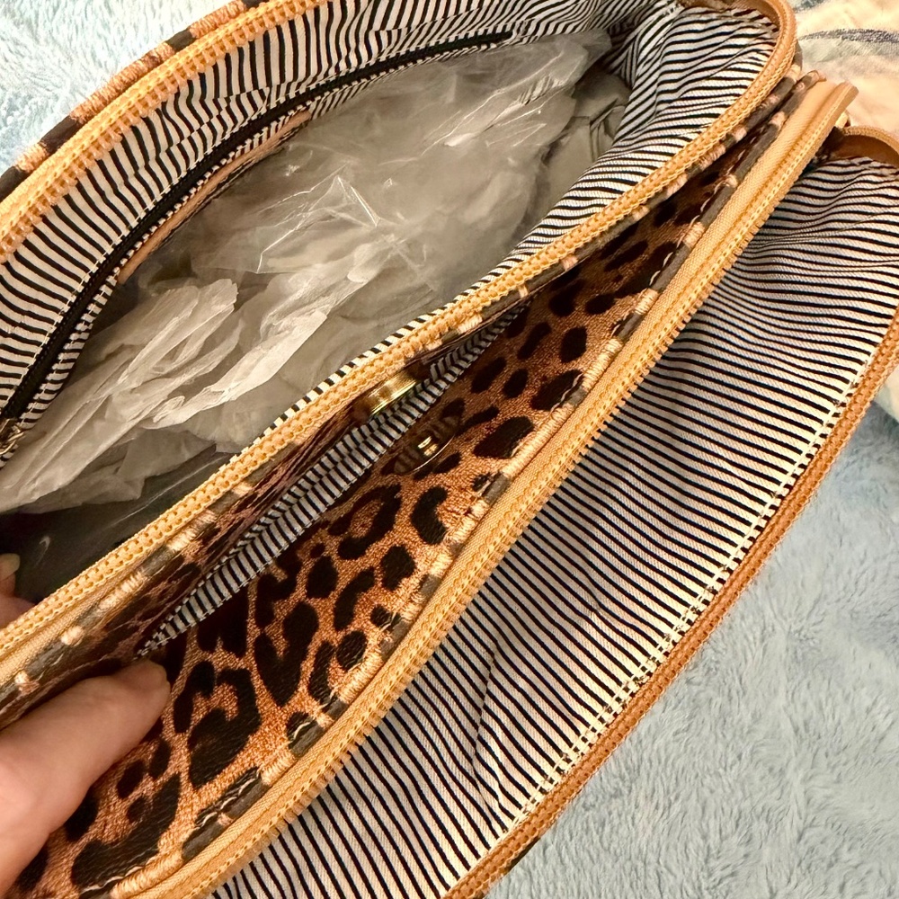 LEOPARD Print BAG⭐️❤️NWT faux leather/SHOULDER/CROSSBODY HANDBAG LIGHTWEIGHT - Picture 10 of 13